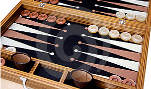a backgammon board