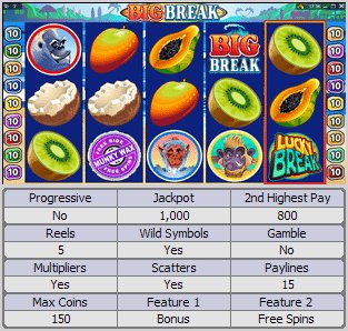 Microgaming 5 reel slot machine image