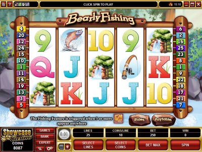 Microgaming 5 reel slot machine image