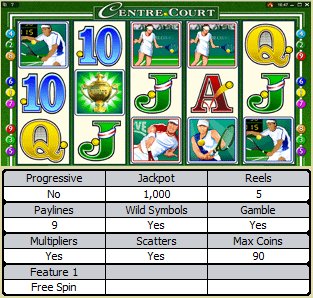 Microgaming 5 reel slot machine image