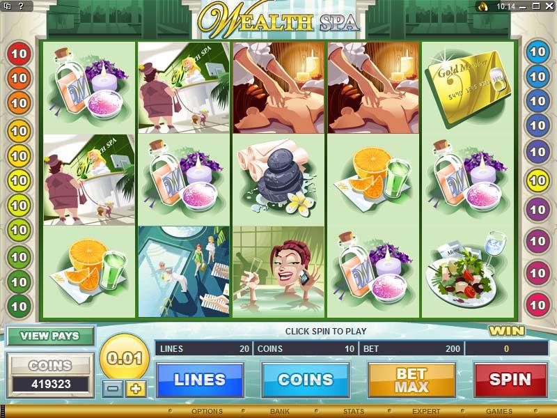 Microgaming 5 reel slot machine image