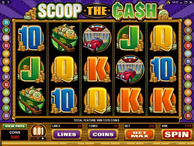 Microgaming 5 reel slot machine image