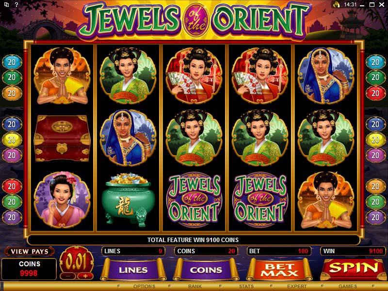 Microgaming 5 reel slot machine image