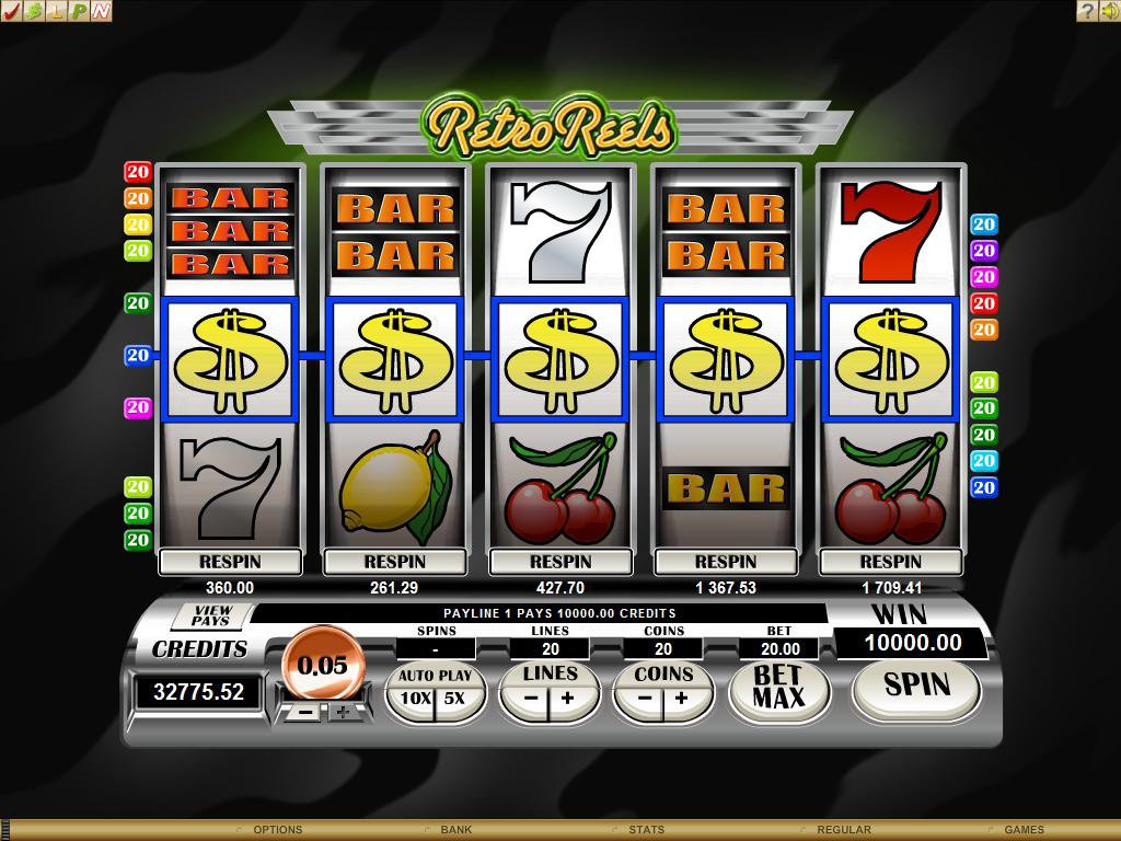 Microgaming 5 reel slot machine image