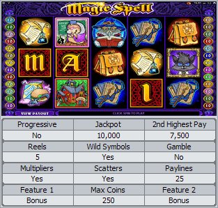 Microgaming 5 reel slot machine image