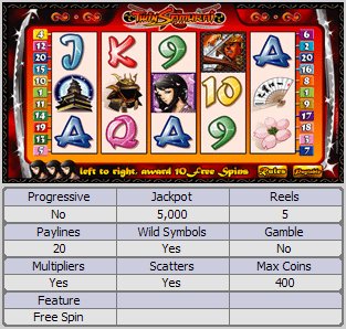 Microgaming 5 reel slot machine image